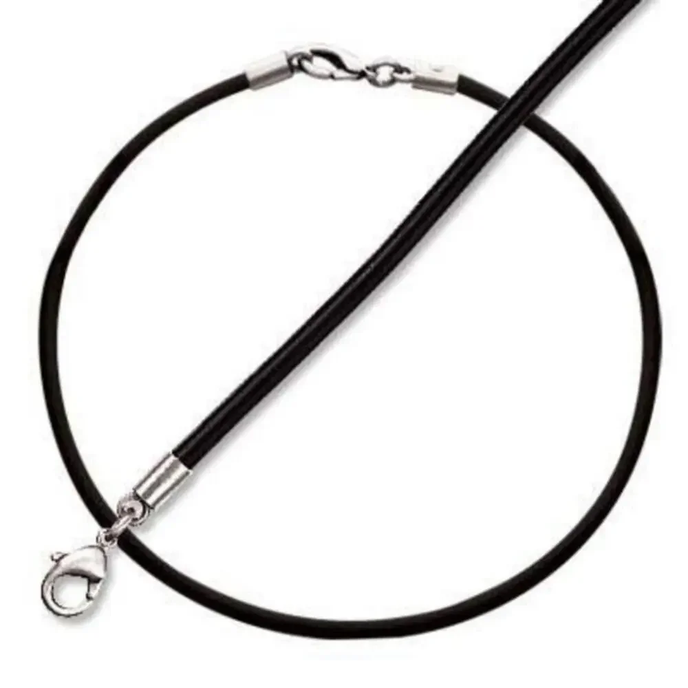 BICO black rubber necklace 16‎ inches